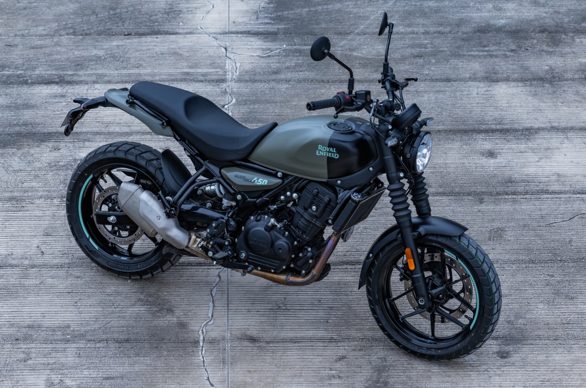 Royal Enfield Guerrilla 450 Shadow Ash colour launched